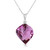 Galaxy Gold  14k 24" White Gold Necklace with Natural Diamond and Twisted Briolette Amethyst