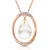 Galaxy Gold  11.6 CT. 14k 18" Rose Gold Necklace with Natural Briolette White Topaz and Diamonds