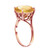 Galaxy Gold  5.5 Carat 14k Solid Rose Gold Ring with Natural 12.0 MM Round Citrine - Size 7