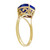 Galaxy Gold  4.3 Carat 14k Solid Gold Ring with Natural 10mm Heart-shaped Sapphire - Size 7.5