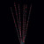 Set of 6 Enchanted Garden LED Red Lighted Branch Spray Driveway Pathway Markers 4'