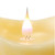 7" Ivory LED Dripping Wax Pillar Flameless Candle with Moving Flame