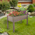 4ft Brown Wood Raised Garden Bed Planter Box with Liner