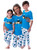 Sesame Street Cookie Monster Milk n' Cookies Mommy and Me Matching Pajama Set - 840161459190