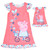 Peppa Pig Toddler Girls Pajamas Nightgown With Matching Doll Gown Set - 840161405951