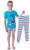 Dr. Seuss Pajamas Unisex Kids Thing 1 Thing 2 Cat In The Hat 3 Piece Pajama Set - 840161464170