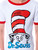 Dr. Seuss Cat In The Hat Mommy and Me Matching Outfit Family Pajama Set - 840161464279