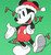 Disney Mens Mickey Mouse Christmas Tree Lights T-Shirt - 840161417411