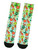 Dr Seuss The Grinch Naughty Or Nice Adult Holiday Ombré Sublimation Crew Socks