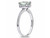 1.15 Carat (ctw) Green Amethyst Halo Ring in Sterling Silver with Accent Diamonds - 68DLG1004283AM-5