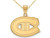 Medium Sterling Silver Gold Plated Montreal Canadiens Pendant Necklace with Chain