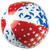 24" Inflatable Red, White and Blue Patriotic 6-Panel Swimming Pool and Beach Ball