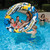 60" Yellow and Blue Inflatable Aqua Fun Rock and Roller Swimming Pool Toy