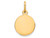 FJC Finejewelers 14k Yellow Gold Plain .018 Gauge Circular Engravable Disc Charm XM13418A