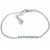 1.55 Carat 14k Solid White Gold Bracelet Natural Aquamarine - 5088-W-8-5