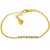 1.55 Carat 14k Solid Gold Bracelet Natural Aquamarine - 5088-Y-8