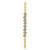 1.55 Carat 14k Solid Gold Bracelet Natural Aquamarine - 5088-Y-8