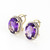 10.56 Carat 14k Solid Gold Loren Amethyst Diamond Earrings