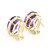 10.56 Carat 14k Solid Gold Loren Amethyst Diamond Earrings