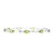 3.39 CTW 14k Solid White Gold Tennis Bracelet Peridot Diamond