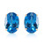 16 Carat 14k Solid Gold French Clips Earrings Natural Blue Topaz