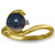 14k Solid Gold Ring with Natural Pearl - Size 7.0