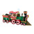 5.25" Green and Red Northern Lights Express Engine Christmas Figurine