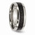 Chisel Titanium Black Carbon Fiber 8mm Polished Wedding Band TB178 - TB178K14