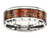 Chisel Stainless Steel Polished with Red Imitation Opal 8mm Mens Ring SR568 - SR568Y13