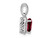 1.20 Carat (ctw) Lab-Created Ruby Heart Pendant Necklace in Sterling Silver with Chain