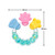 Small Wonder Baby Rainbow Rattle Silicone Teether - 2 Pack