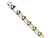 Chisel Stainless Steel and 18k Gold Filled Accent Fancy Link Bracelet 8.25 inches SRB351Y