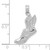 FJC Finejewelers 10 kt White Gold Themed Polished Running Shoe Charm 20.2 mm x 10.7 mm GQ10C2660WAF