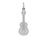 FJC Finejewelers 10 kt White Gold Themed Guitar Charm 27 mm x 9 mm GQ10WCH70AF