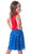 DC Comics Girl's Wonder Woman Logo and Stars Tank Nightgown Costume Pajama - 763059888622