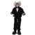31" Black and White Touch Activated Crazy Man Animated Halloween Figurine with Sound - 32256581