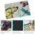 Sunnydaze Kitchen Floor Mat - 23 Inches L x 35 Inches W - Multicolor Butterfly