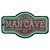 17" Green LED Lighted  Man Cave Neon Style Wall Sign
