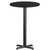 43" Black Round Laminated Bar Height Hospitality Table