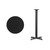 43" Black Round Laminated Bar Height Hospitality Table