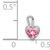FJC Finejewelers 14k White Gold October Synthetic Birth Month Stone Heart Charm M348WB