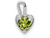 FJC Finejewelers 14k White Gold August Synthetic Birth Month Stone Heart Charm M353WB