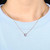 18K Gold Plated Single Stone Crystal Necklace