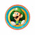 Super Mario Bros. Small 7 Inch Round Party Cake Dessert Plates - Luigi