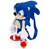 Sonic The Hedgehog Large Size Kids Plush Toy with Secret Zipper Pocket (17in)