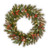 24" Pre-Lit Frosted Pine Berry Artificial Christmas Wreath, LED Lights