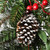 30" Pre-Lit Frosted Pine Berry Artificial Christmas Wreath - LED Lights Battery Operated