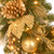Pre-Lit Pine Cone and Ball Ornament Artificial Christmas Wreath - 36-Inch, Clear Lights