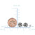 Sterling Silver Rhodium Finish 9mm Shiny Love Knot Stud Earrings - BHT231