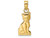 FJC Finejewelers 14k Yellow Gold Mini Kitten Sitting (cat) Charm K6484A